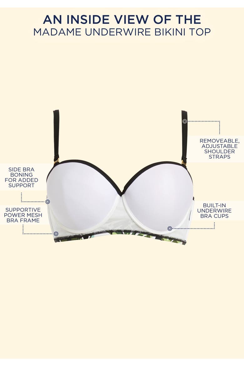 Madame Underwire Bikini Top, Alternate, color, Camo