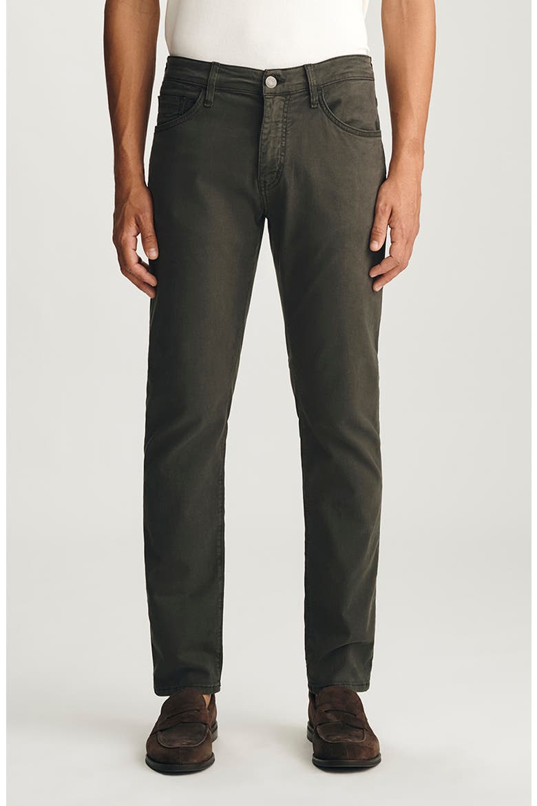 Marcus Slim Straight Leg Twill Pants, Main, color, PEAT LUXE TWILL