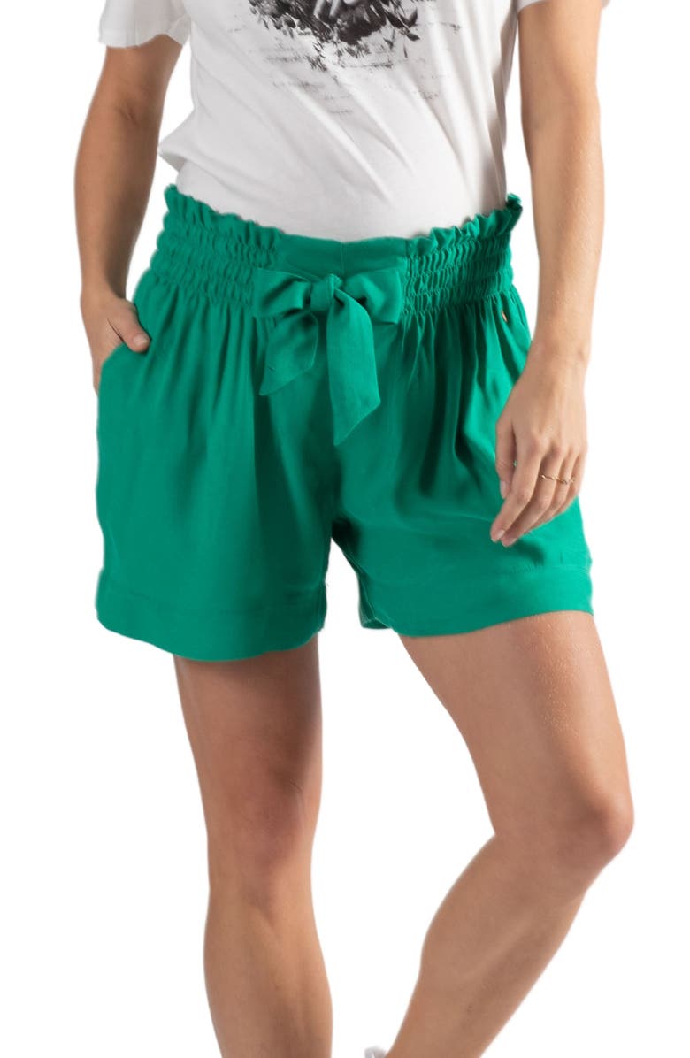 Cache Coeur Maternity shorts Nubie, Alternate, color, Green