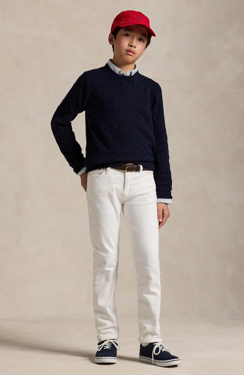 Polo Ralph Lauren Kids' Sullivan Slim Fit Jeans, Alternate, color, Cohen White