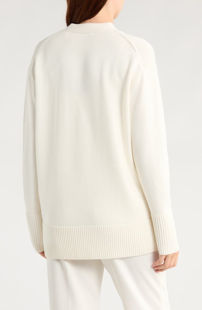 Vince Weekend Wool Blend Cardigan, Alternate, color, Off White