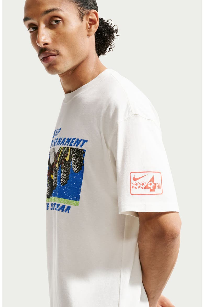 Friendship Tournament Soccer Graphic T-Shirt, Alternate, color, SAIL