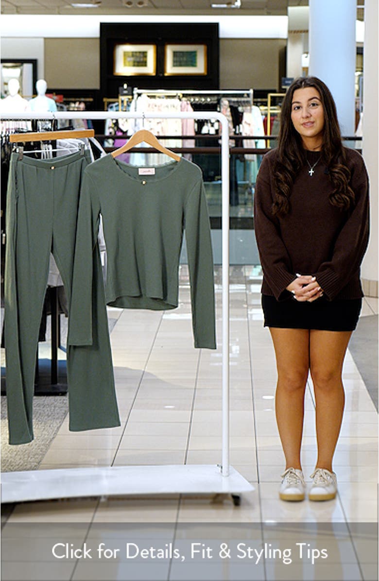 Claire Waffle Knit Pajamas, sales video thumbnail