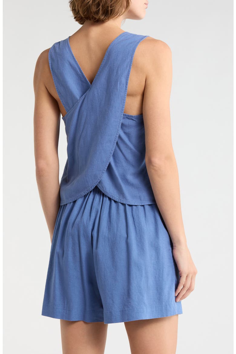 Irene Linen Blend Top, Alternate, color, DELPHINIUM BLUE