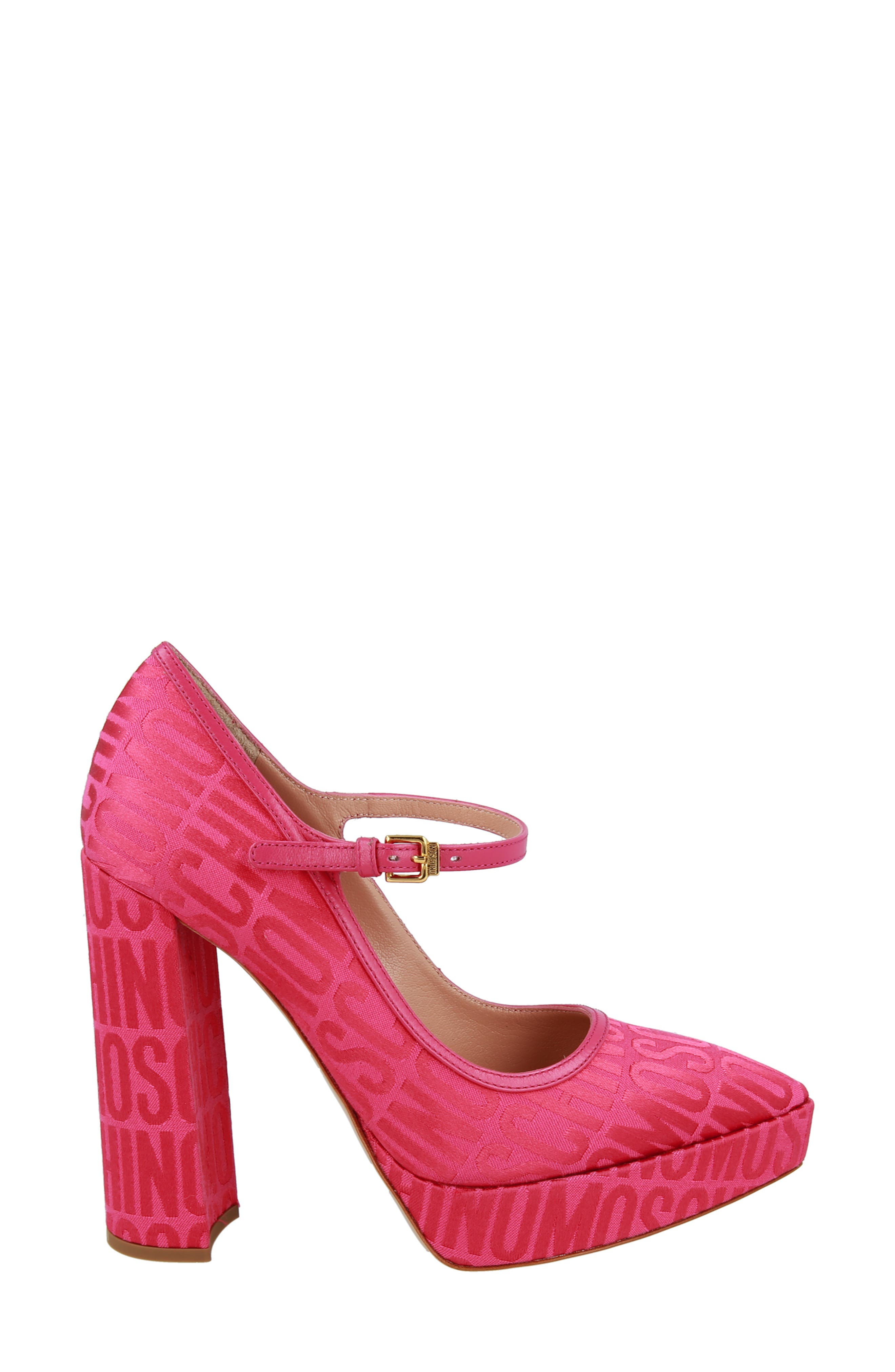 Moschino Canvas Mary Jane Pump, Alternate, color, 