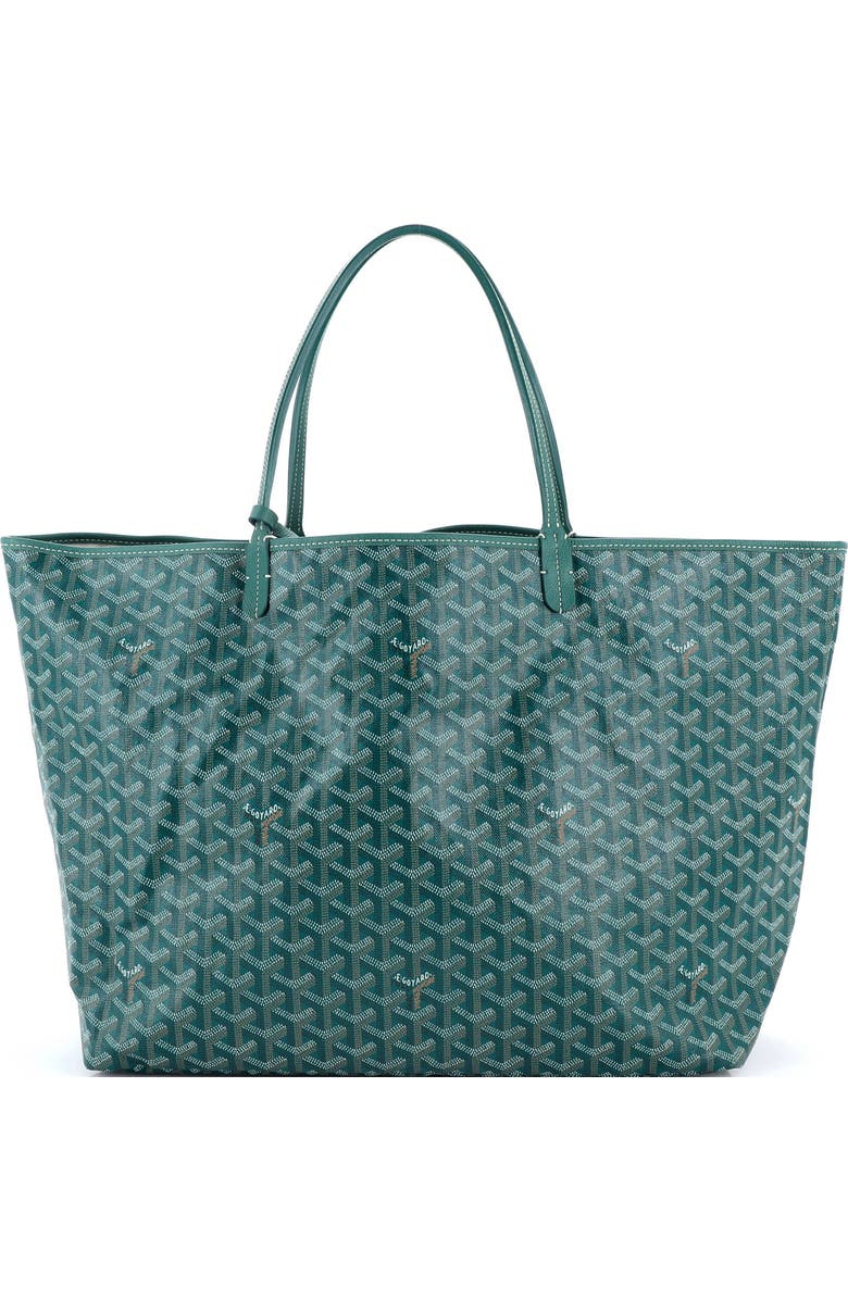 Pre-Owned Goyard Saint Louis Tote Coated Canvas GM, Main, color, Green