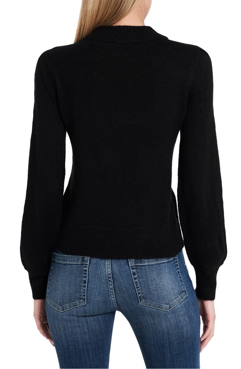 CeCe Jeweled Bow Detail Sweater, Alternate, color, 