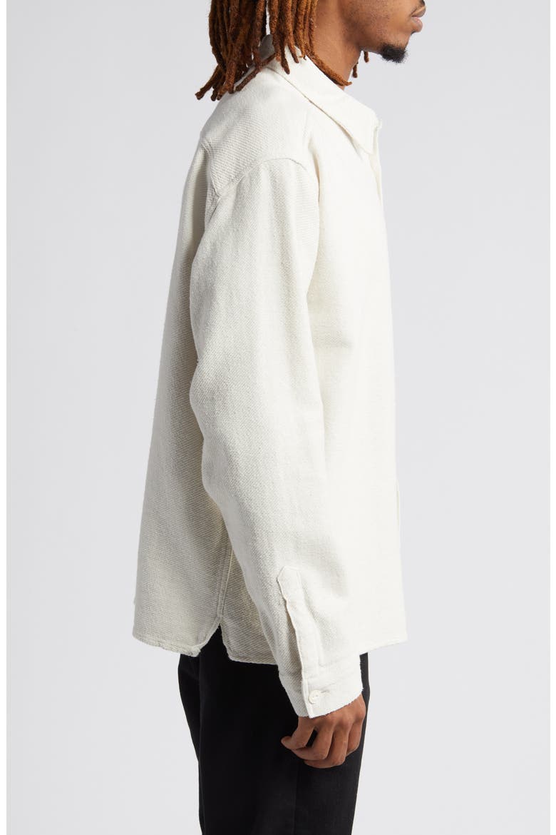 '90s Flannel Button-Up Shirt, Alternate, color, PEARL