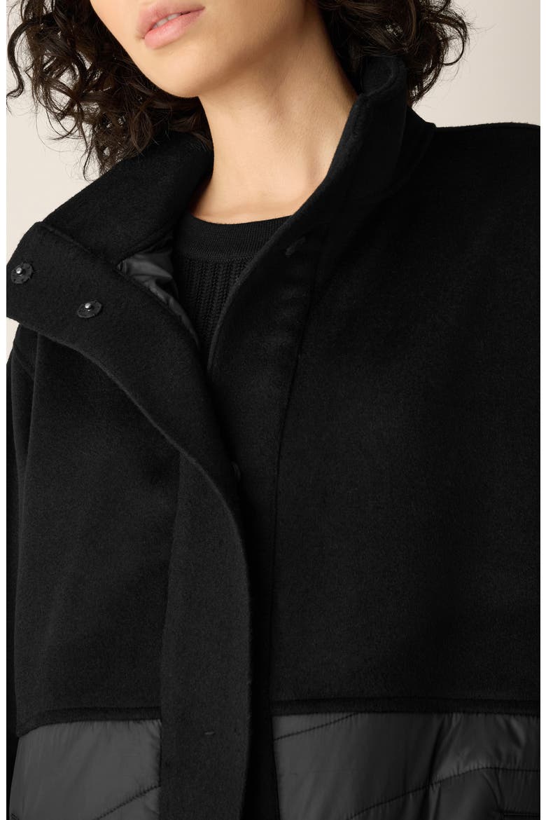 Stand Collar Coat, Alternate, color, BLACK