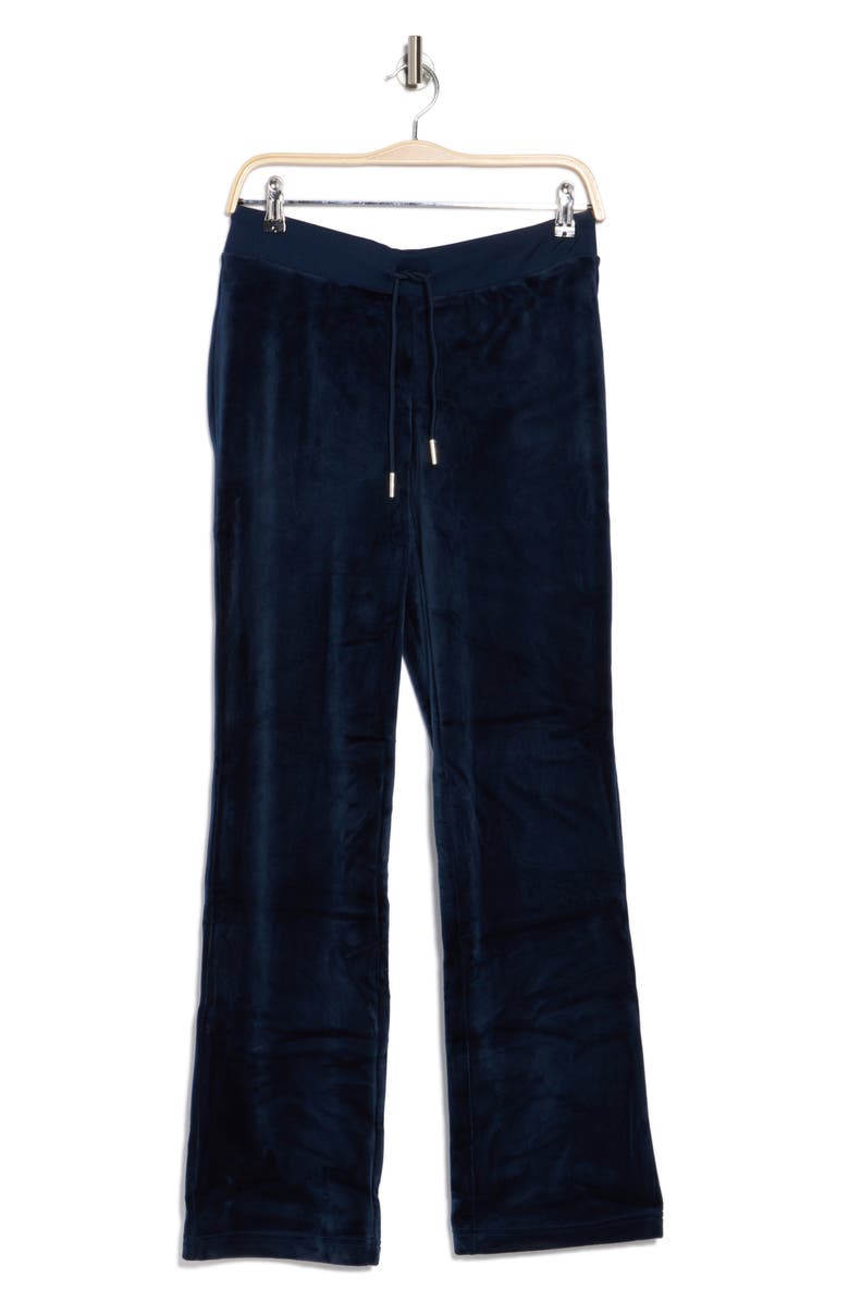 Juicy Couture Velour Wide Leg Track Pants, Alternate, color, 