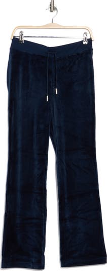 Velour Wide Leg Track Pants
