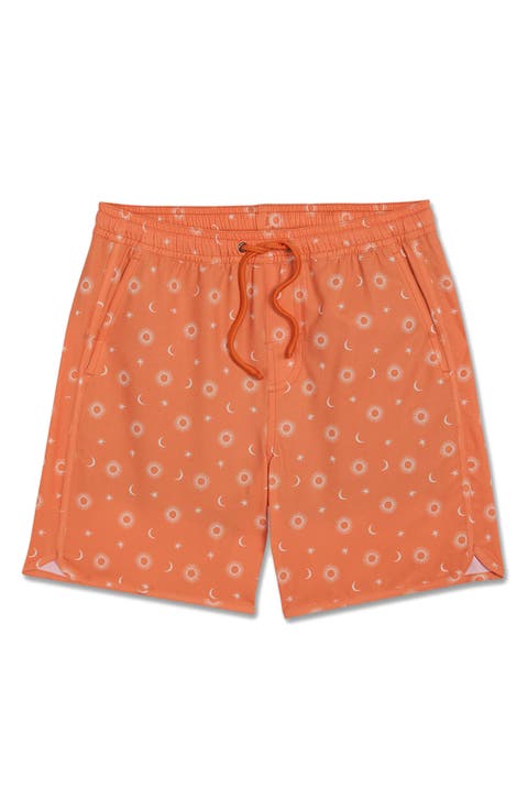Kids' The Anchor Tropical Print Water Repellent Swim Trunks (Toddler, Little Kid & Big Kid)