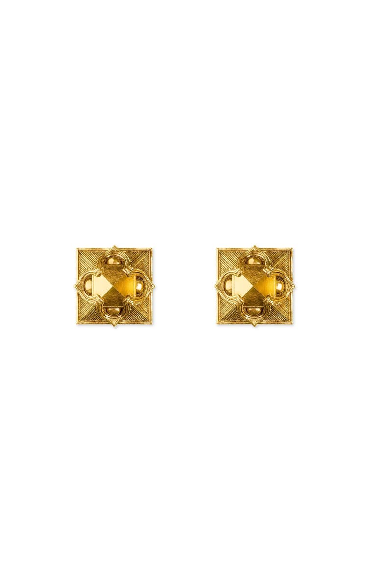 Astor & Orion Pyramid Studs Gold, Alternate, color, Gold