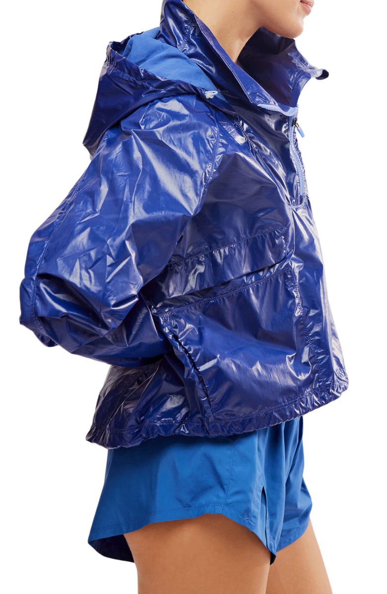 Free People FP Movement Spring Showers Water Resistant Packable Rain Jacket, Alternate, color,