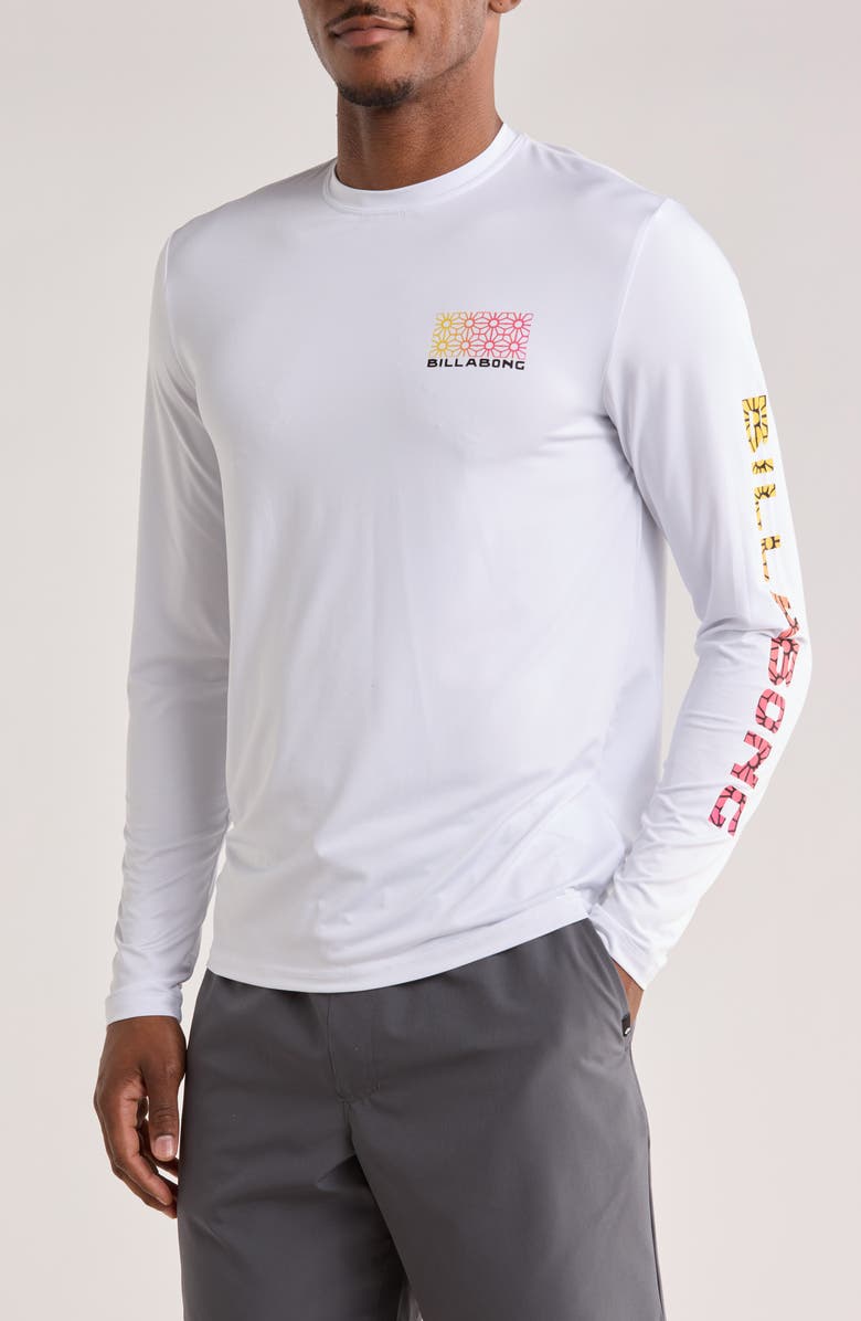 Billabong Fracture UPF 50+ Sun Shirt, Main, color, White