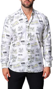 Maceoo Fibonacci Urban Contemporary Fit Button-Up Shirt