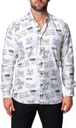 Maceoo Fibonacci Urban Contemporary Fit Button-Up Shirt
