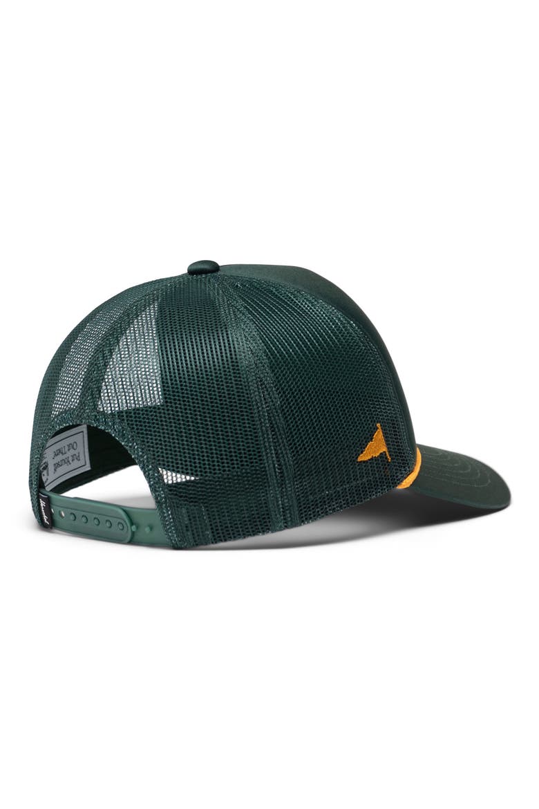 Marina Mesh Yachting Snapback Cap, Alternate, color, DARK GREEN