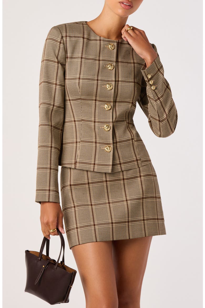 Remington Plaid Blazer, Alternate, color, TAN PLAID