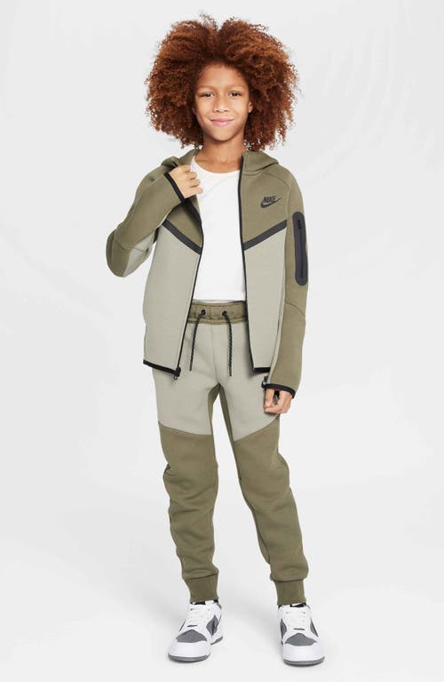Nike Kids' Sportswear Tech Fleece Joggers In Medium Olive/army/black