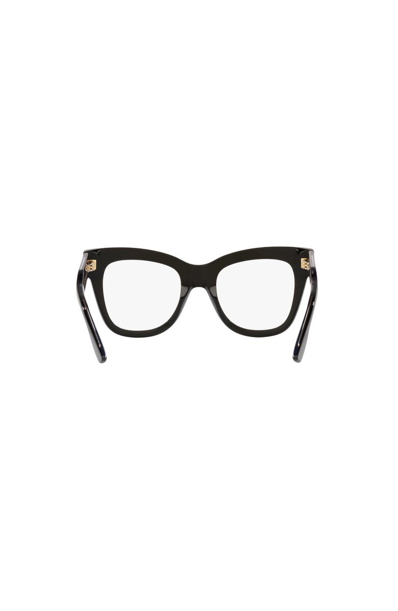 Gucci 50mm Cat Eye optical glasses, Alternate, color, Black