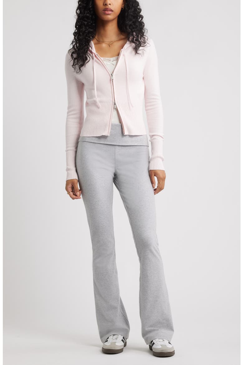 Foldover Leggings, Alternate, color, GREY SOFT HEATHER