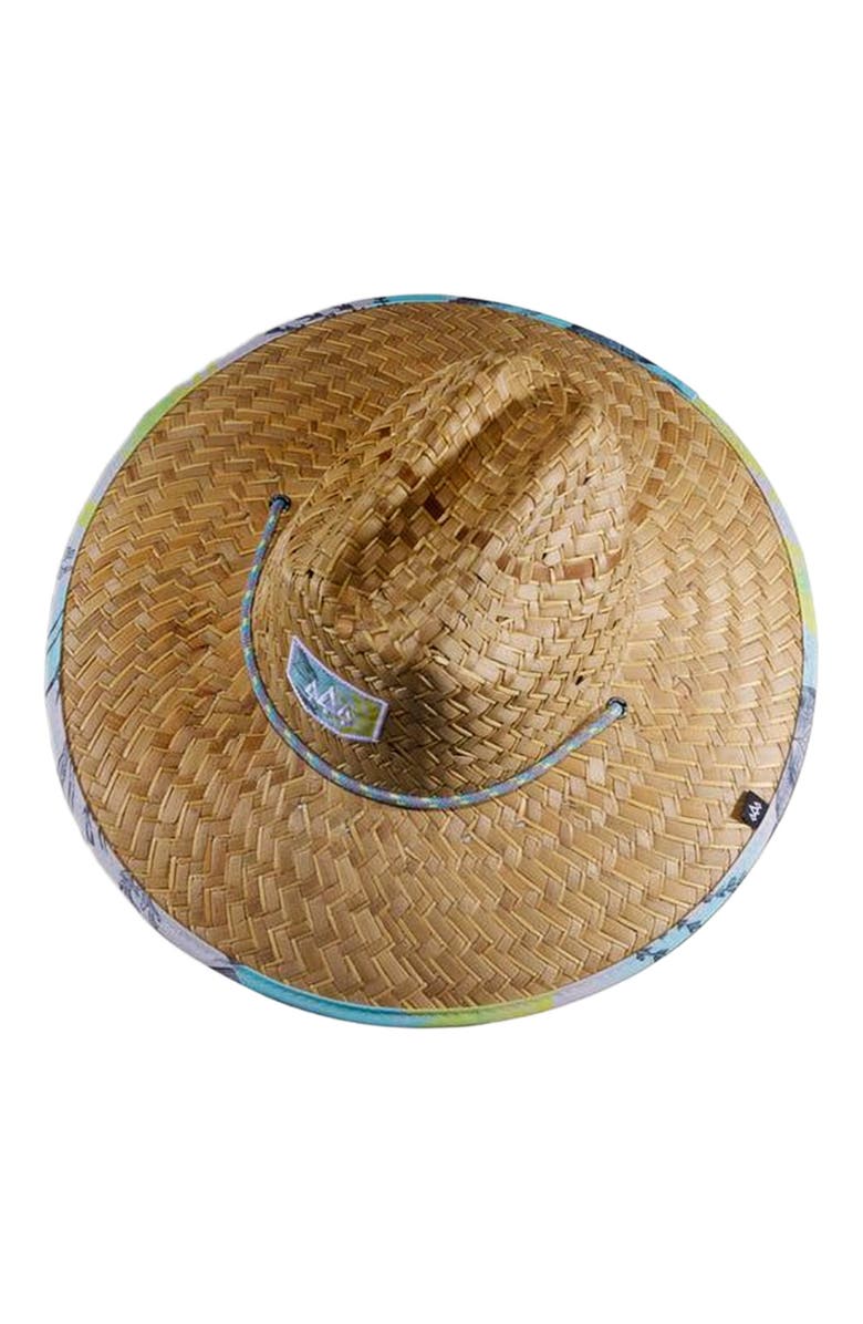 Hemlock Skipper Straw Lifeguard Hat, Alternate, color, Saltwater Neon