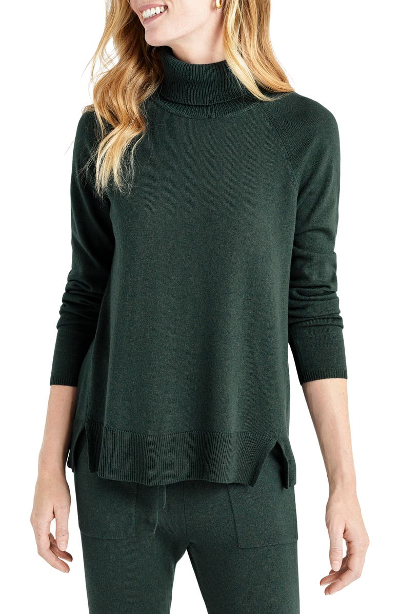 Splendid Elin Turtleneck Sweater, Main, color, Balsam