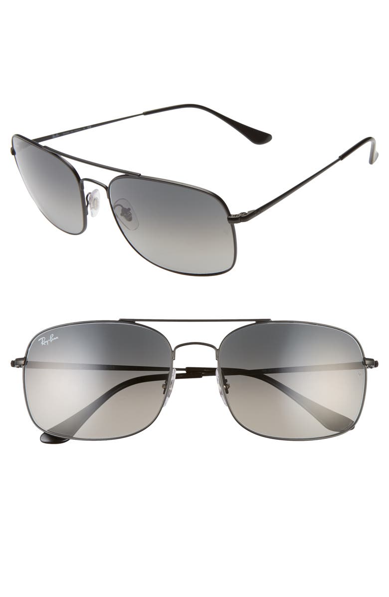 Ray-Ban 60mm Navigator Sunglasses, Main, color,