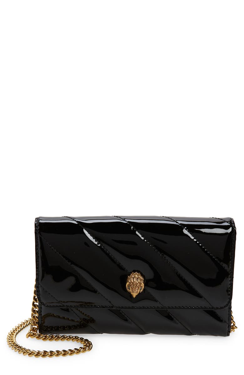 Kurt Geiger London Soho Leather Wallet on a Chain, Main, color, 