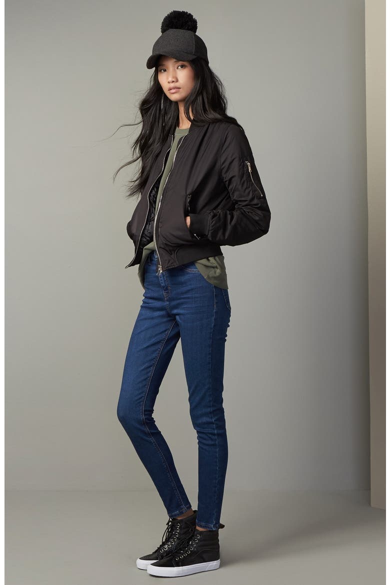 MA1 Bomber Jacket, Alternate, color, BLACK
