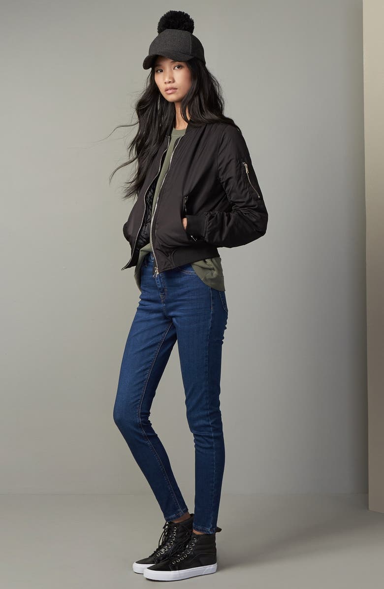 Topshop MA1 Bomber Jacket, Alternate, color,