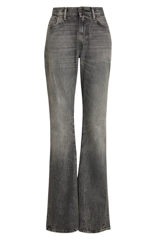 Acne Studios 2025 Gothik High Waist Fitted Bootcut Jeans In Black