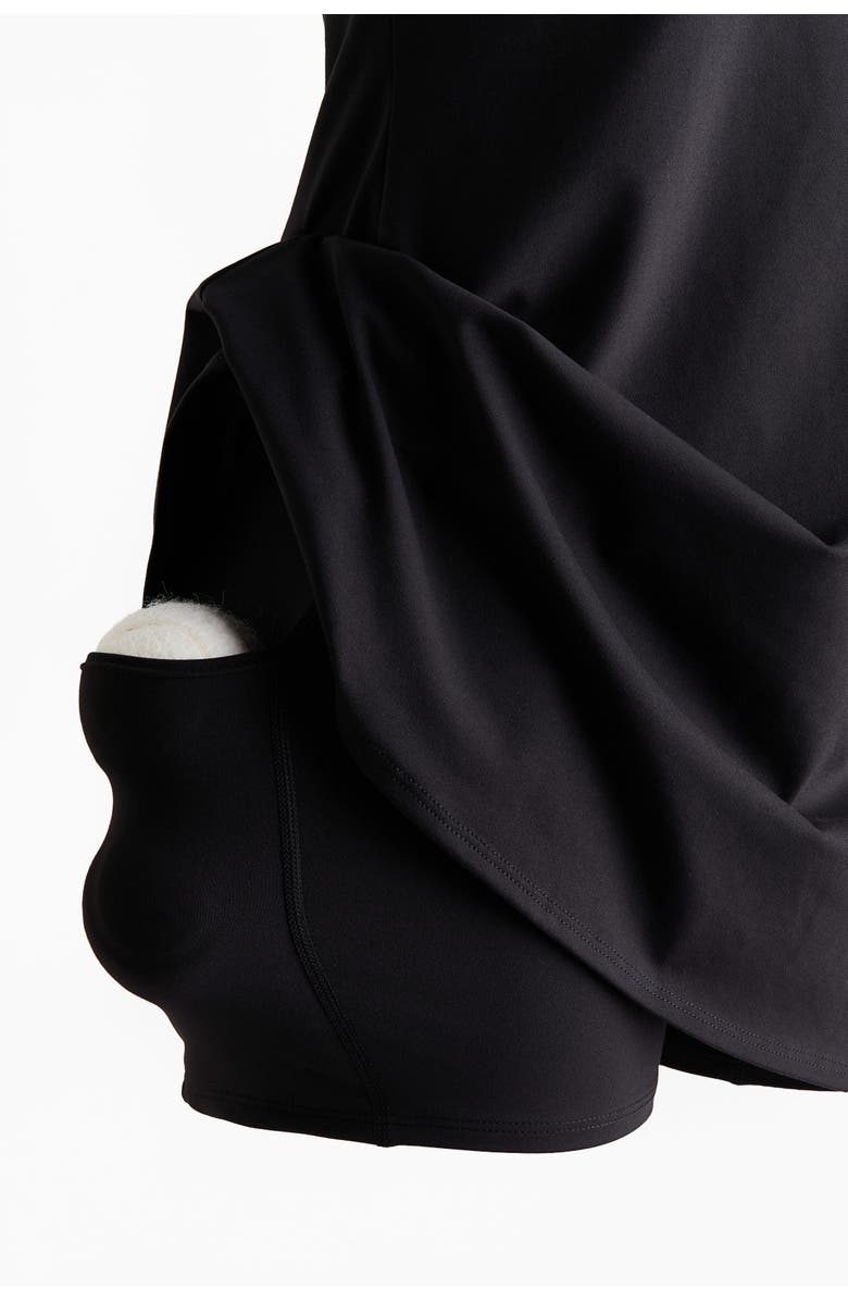 H&M Tennis Dress With Softmove, Alternate, color, Black