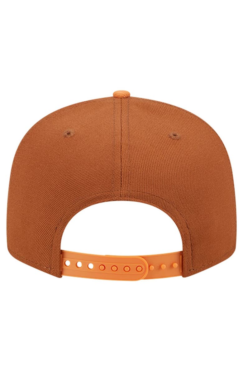 New Era Men's New Era Brown/Orange New York Knicks 2-Tone Color Pack 9FIFTY Snapback Hat, Alternate, color, 