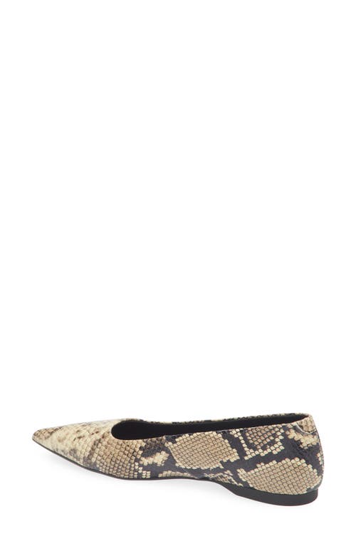 Vagabond Shoemakers Hermine Snakeskin Print Leather Flat In Multi