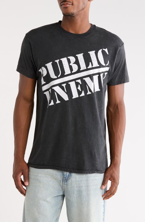 Public Enemy Cotton Graphic T-Shirt
