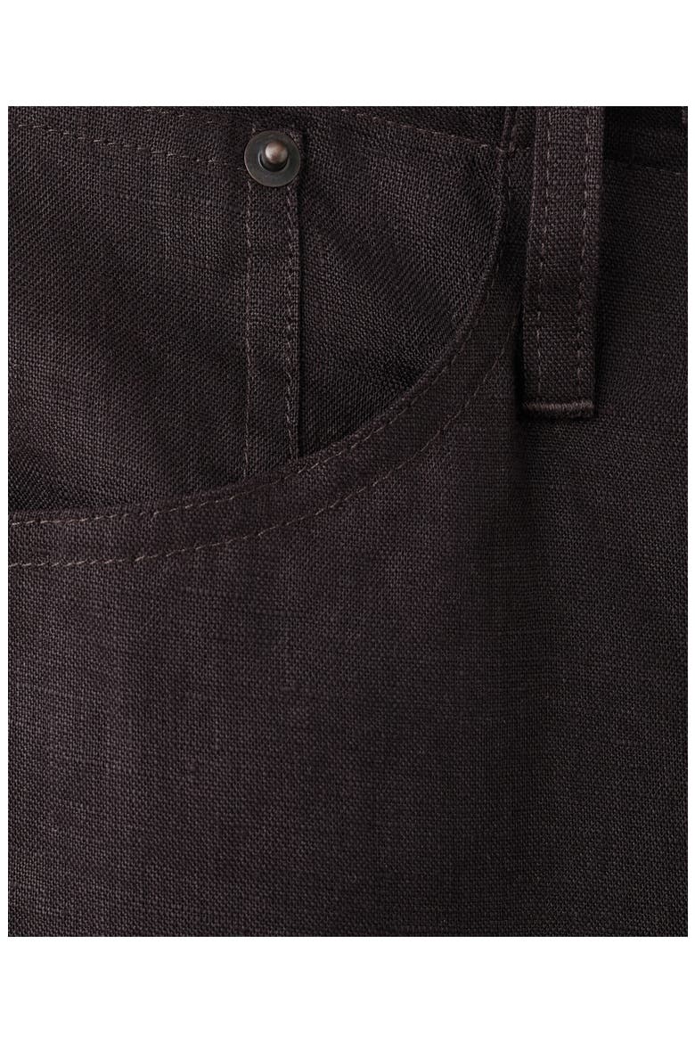 Bow Linen Pants, Alternate, color, CHOCOLATE