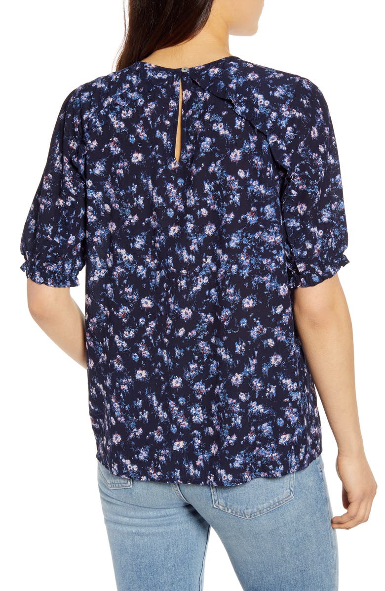 Lucky Brand Lauren Ruffle Top, Alternate, color, 