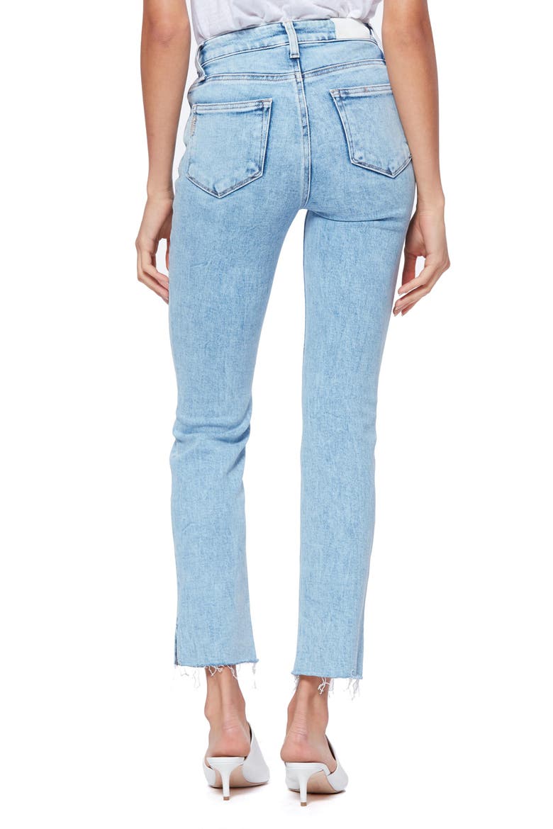 Cindy Split Hem Straight Leg Jeans, Alternate, color, CLARICE