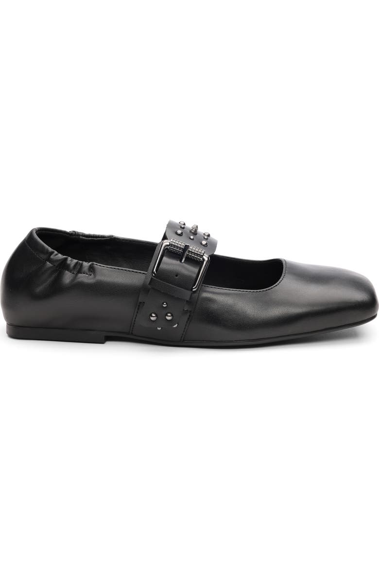 Ash Beverly Mary Jane Flat, Alternate, color, Black