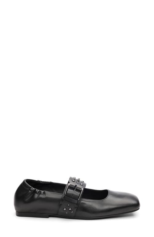 Ash Beverly Mary Jane Flat In Black