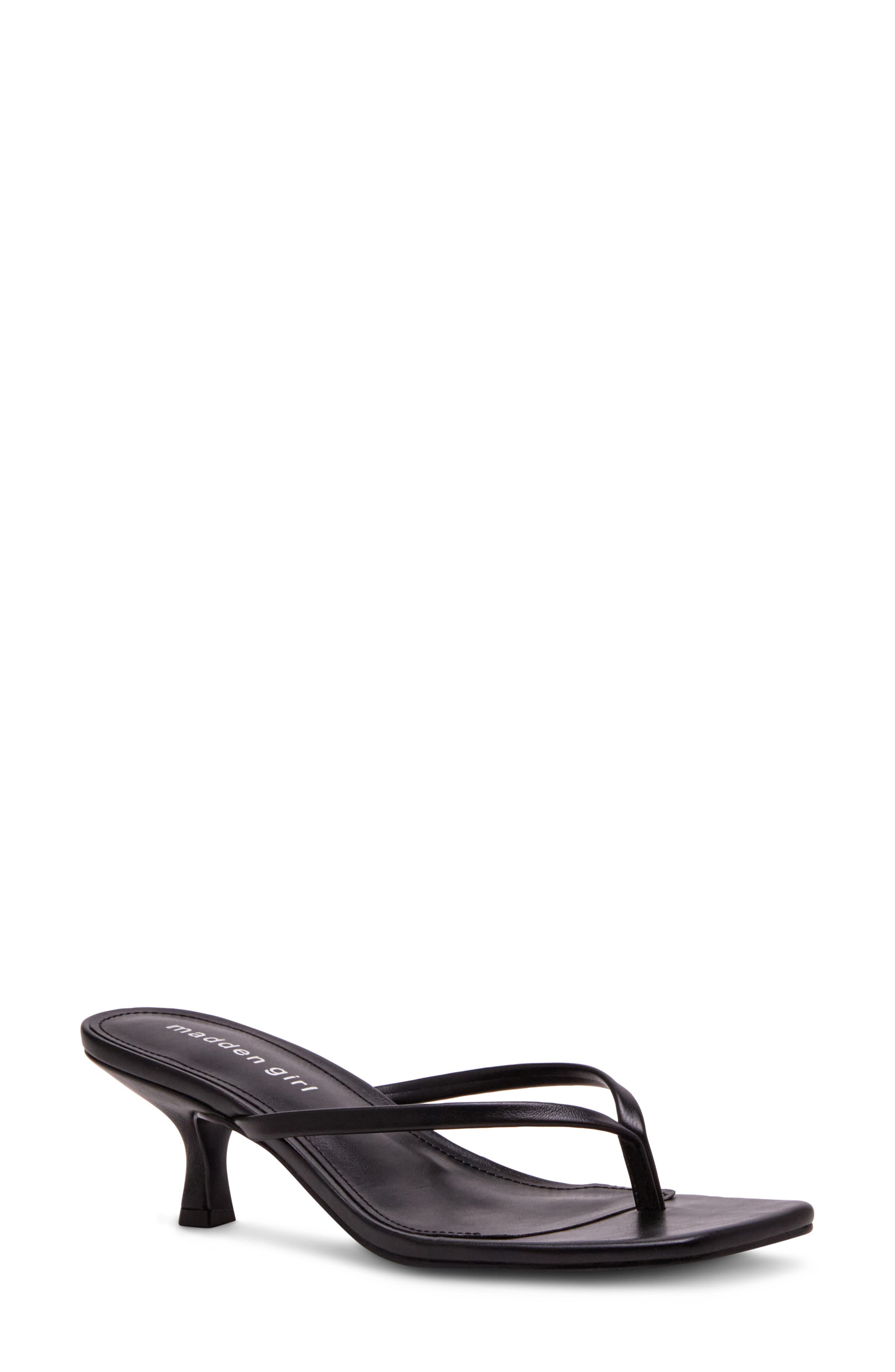 Madden Girl <p>Charlenne Kitten Heel Thong Sandal (Women)</p>