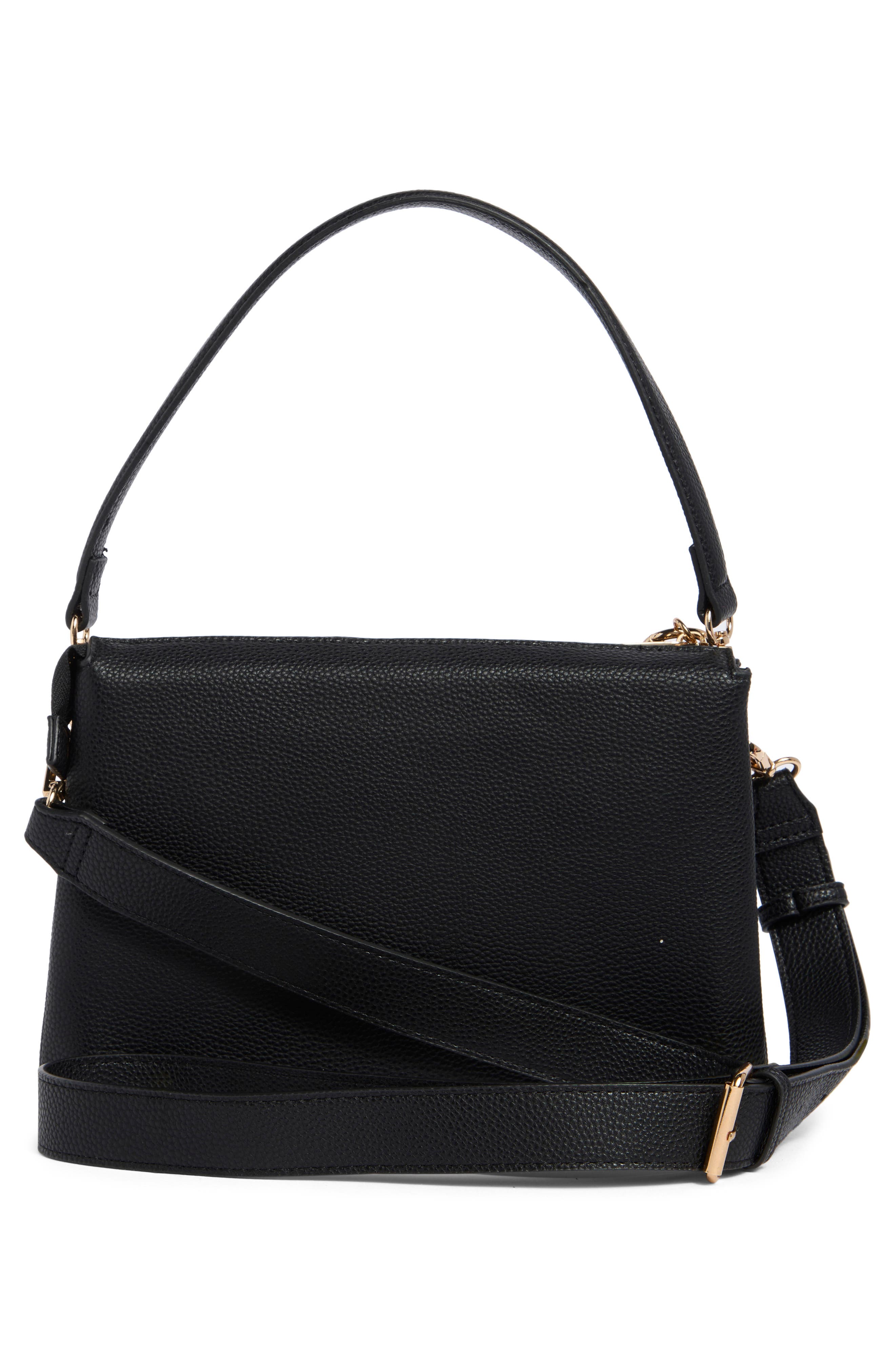 Nanette Lepore Alyce Triple Section Crossbody Bag, Alternate, color, Black