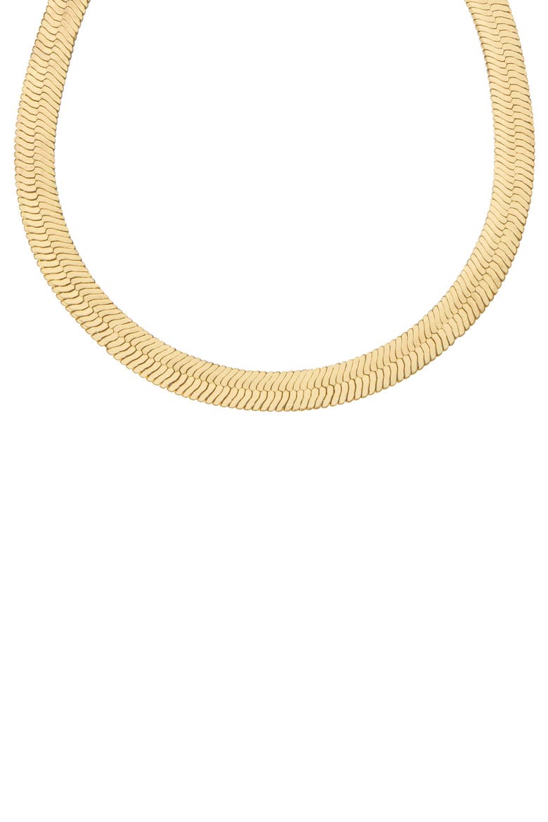 Snake Chain Necklace, Alternate, color, GOLD