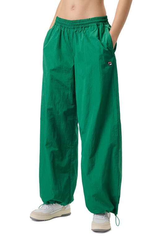 Fila X Hailey Oversize Crinkle Pants In Green