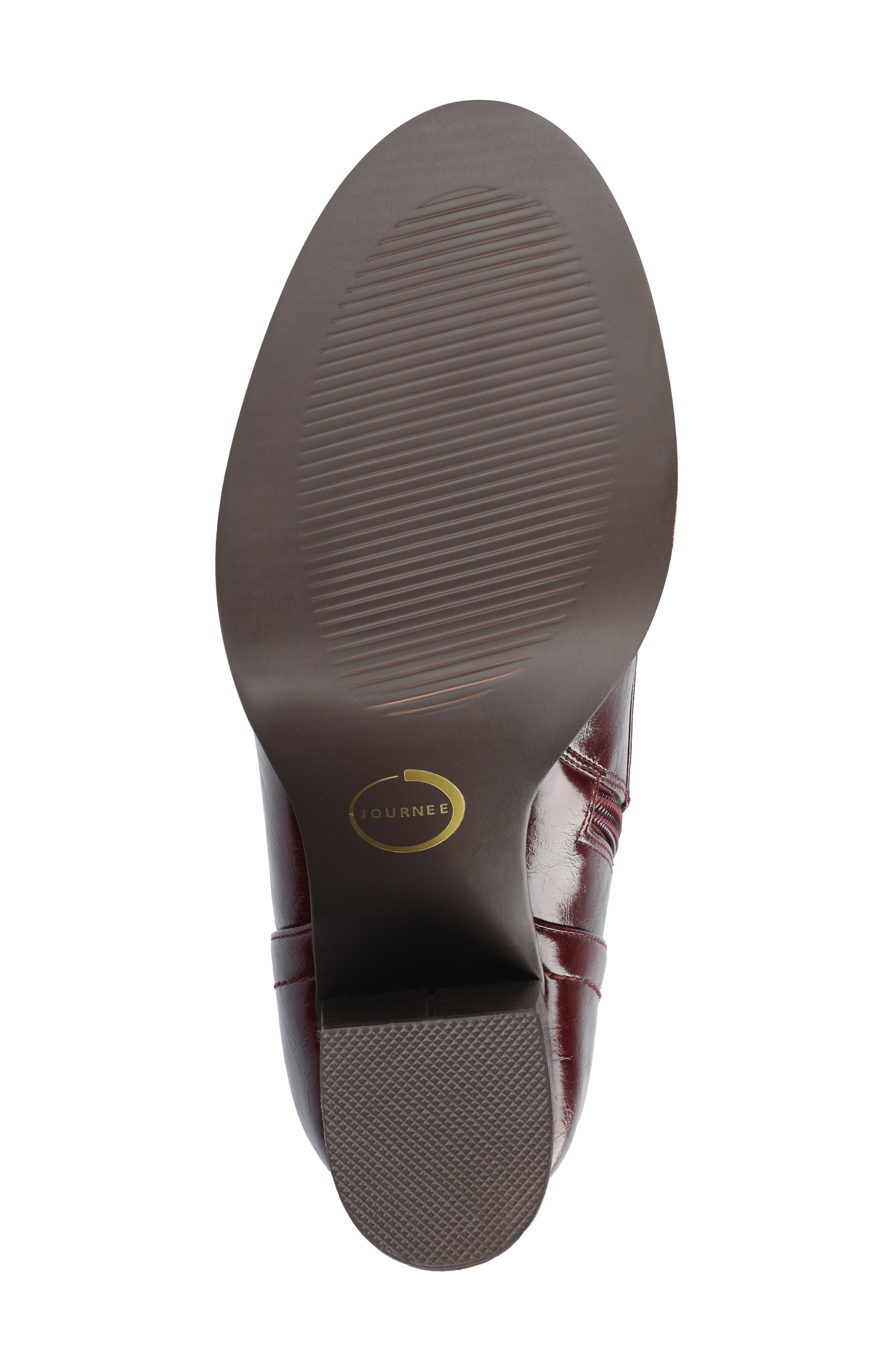 JOURNEE Baylor Lace-Up Boot, Alternate, color, OXBLOOD PATENT