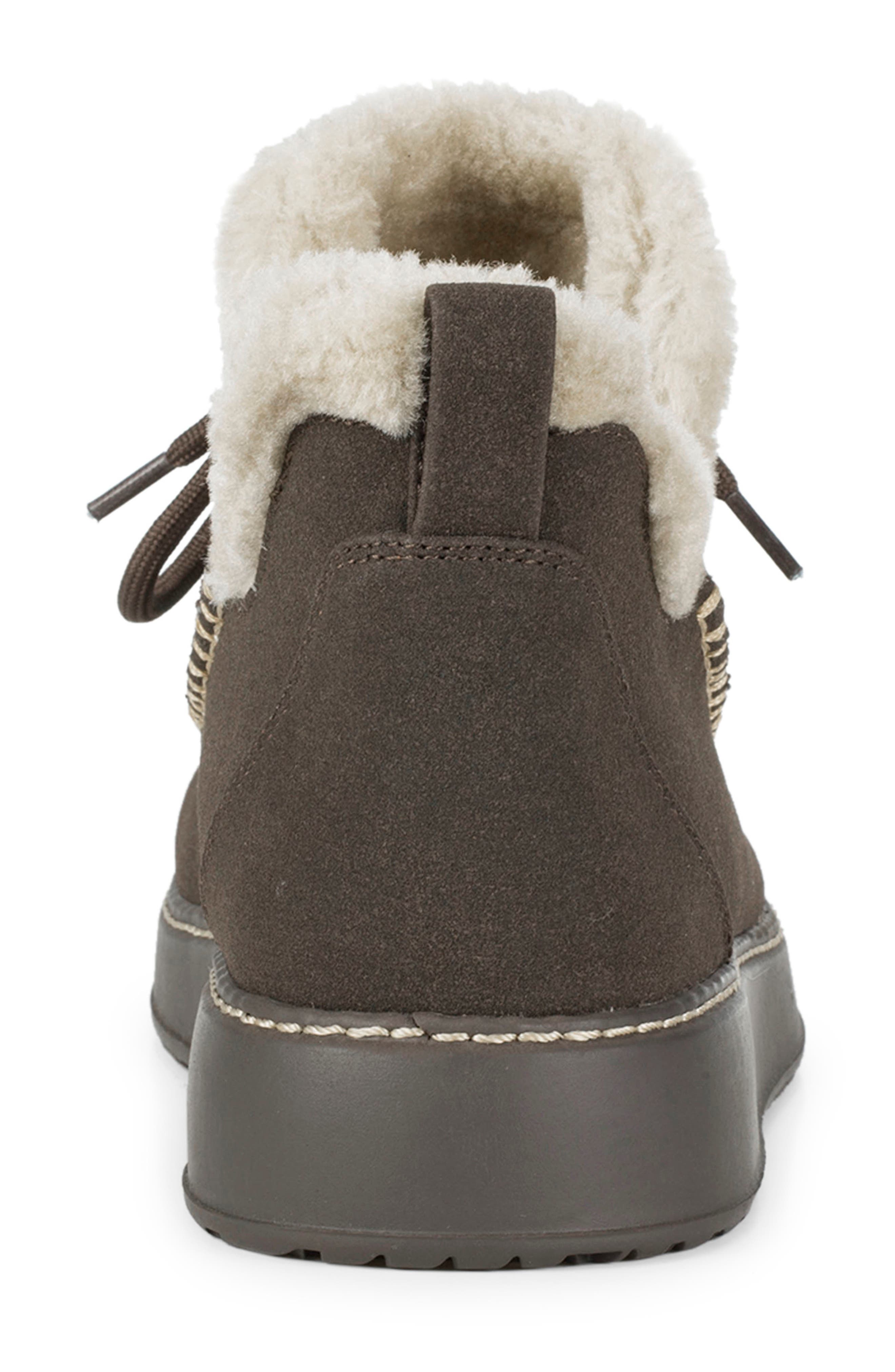 Faelyn Moc Toe Faux Fur Lined Boot, Alternate, color, DARK BROWN