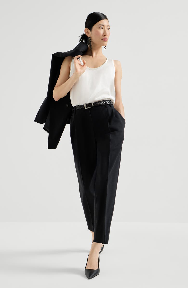 Brunello Cucinelli Slouchy trousers, Alternate, color, Lignite Grey