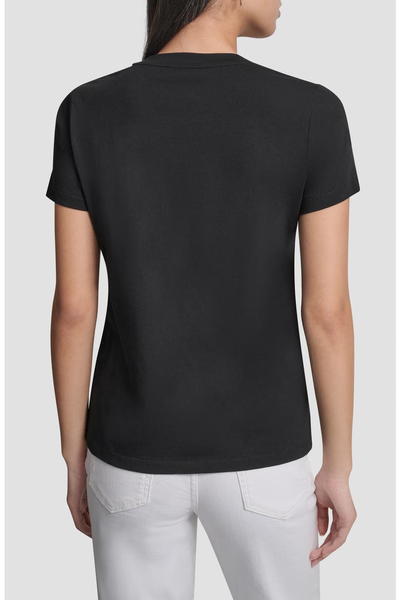 Crystal Embellished Bleeker St. Conversational Graphic T-Shirt, Alternate, color, BLACK